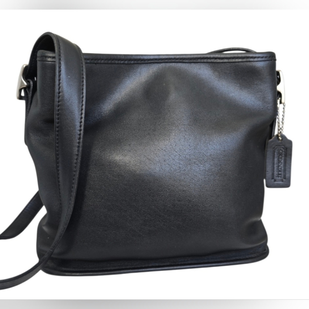 Vintage Coach Legacy Anna Bucket Bag 6010 black glovetanned leather Costa Rica